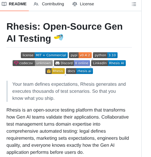 Rhesis Ai Rhesis screenshot