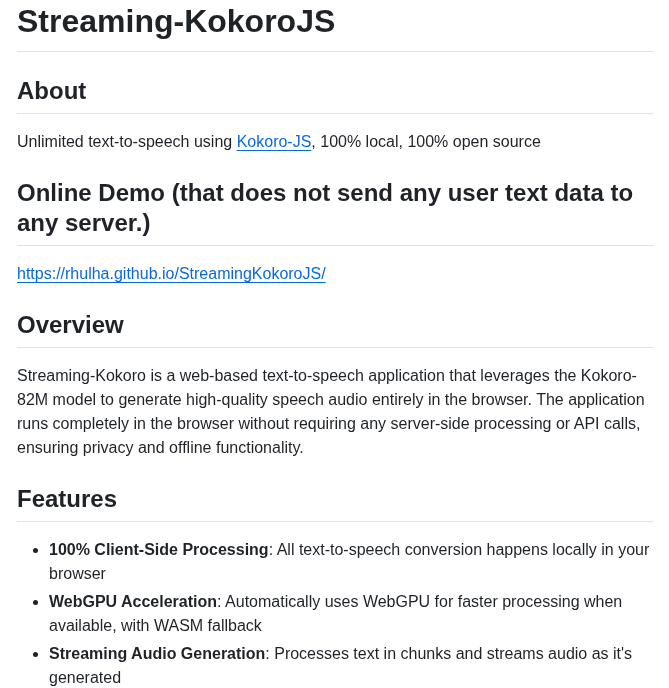 Rhulha Streamingkokorojs screenshot