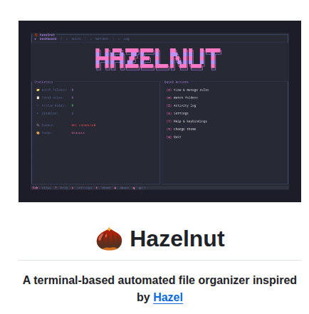 Ricardodantas Hazelnut screenshot