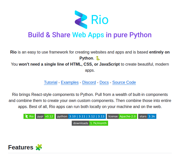 Rio Labs Rio screenshot