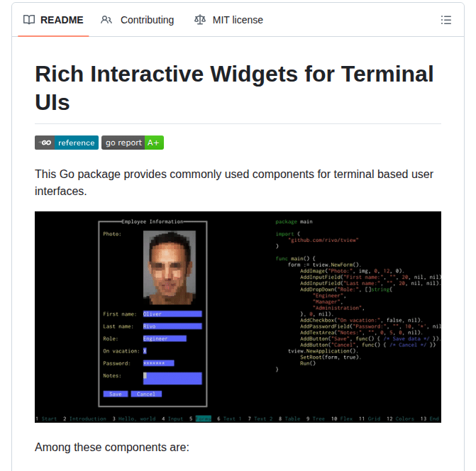 Rivo Tview screenshot