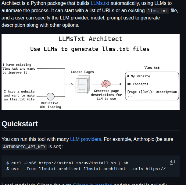 Rlancemartin Llmstxt_architect screenshot