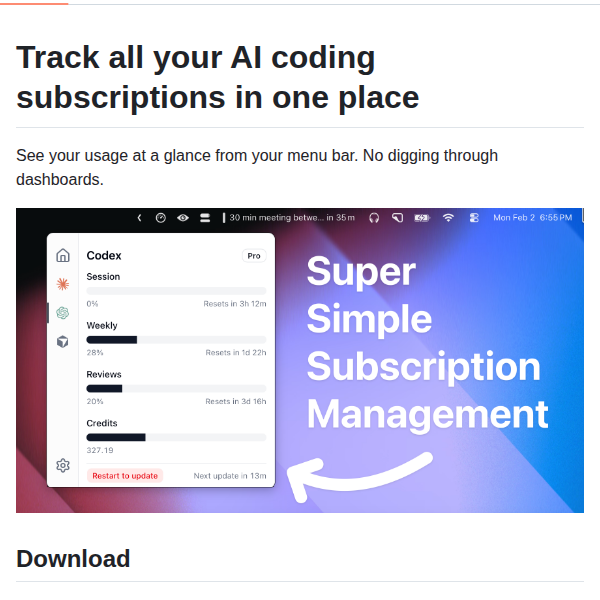 Robinebers Openusage screenshot