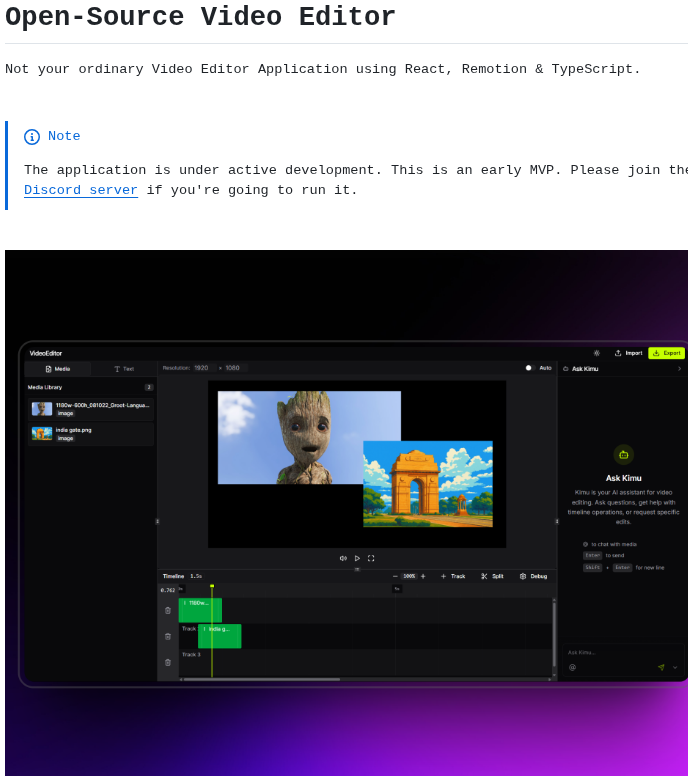Robinroy03 Videoeditor screenshot