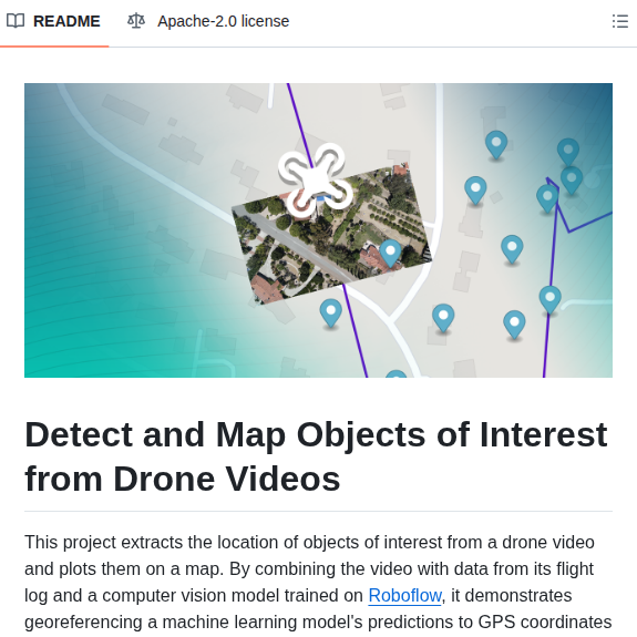 Roboflow Dji Aerial Georeferencing screenshot