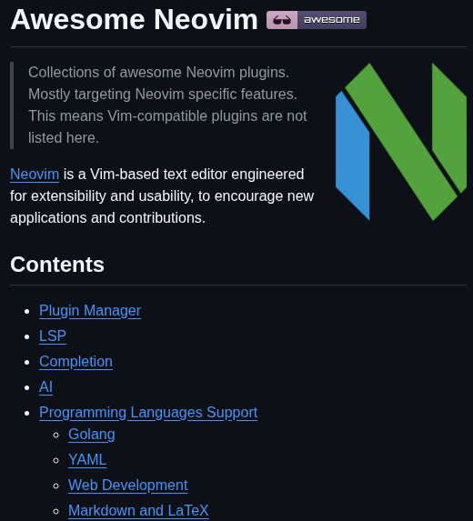 Rockerboo Awesome Neovim screenshot