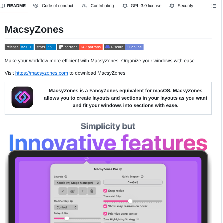 Rohanrhu Macsyzones screenshot