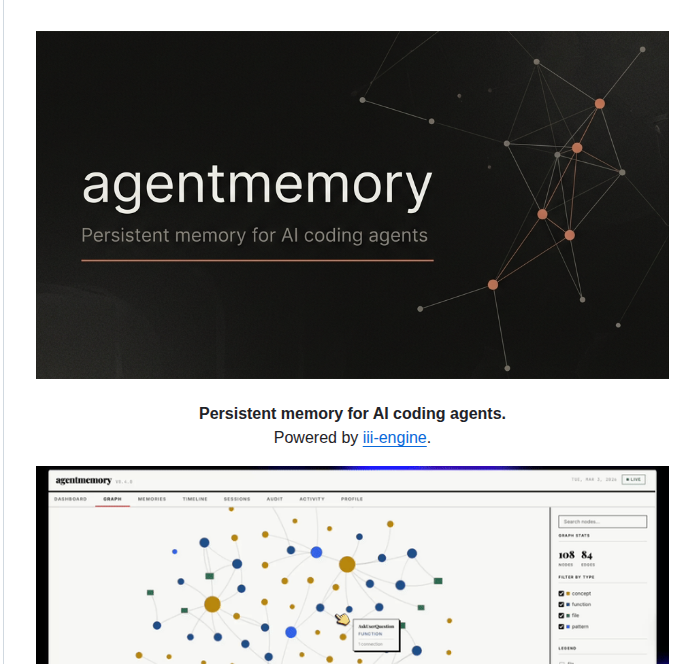 Rohitg00 Agentmemory screenshot
