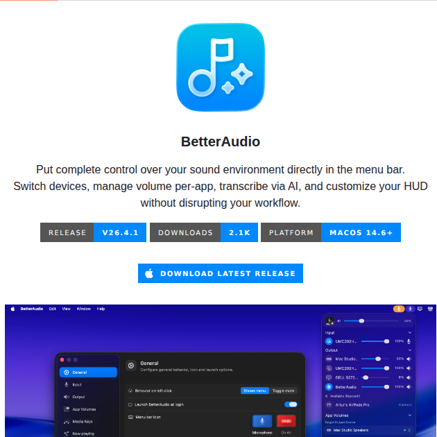 Rokartur Betteraudio screenshot