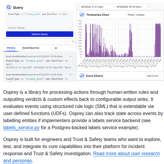 Roostorg Osprey screenshot