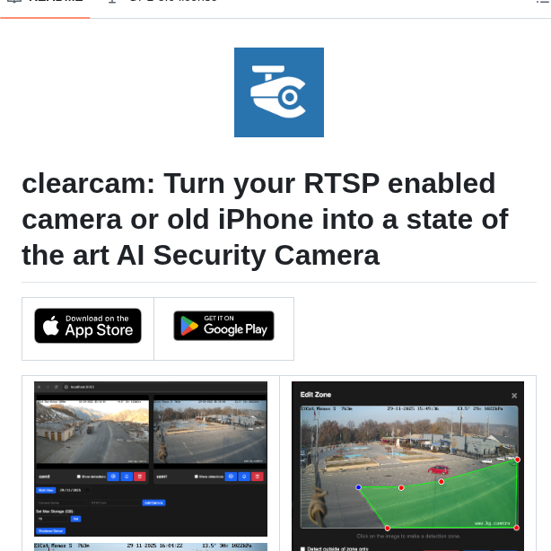 Roryclear Clearcam screenshot