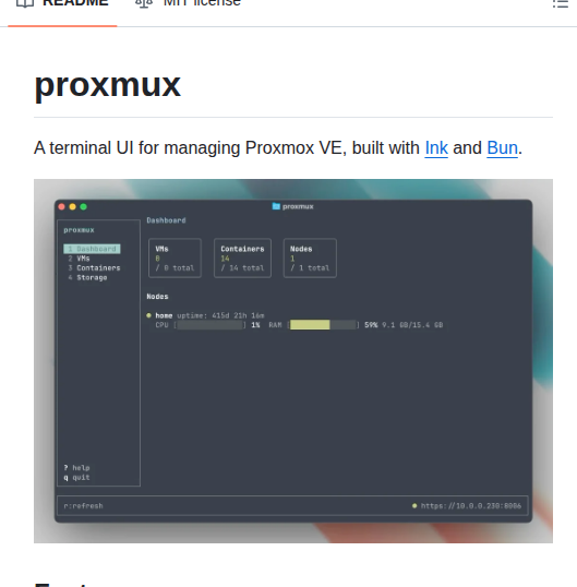 Roshie548 Proxmux screenshot