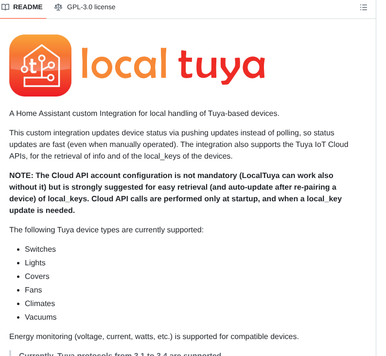 Rospogrigio Localtuya screenshot