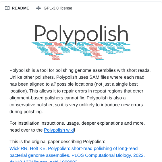 Rrwick Polypolish screenshot
