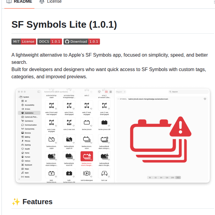 Ruiaureliano Sf Symbols Lite screenshot