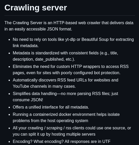 Rumca Js Crawler Buddy screenshot