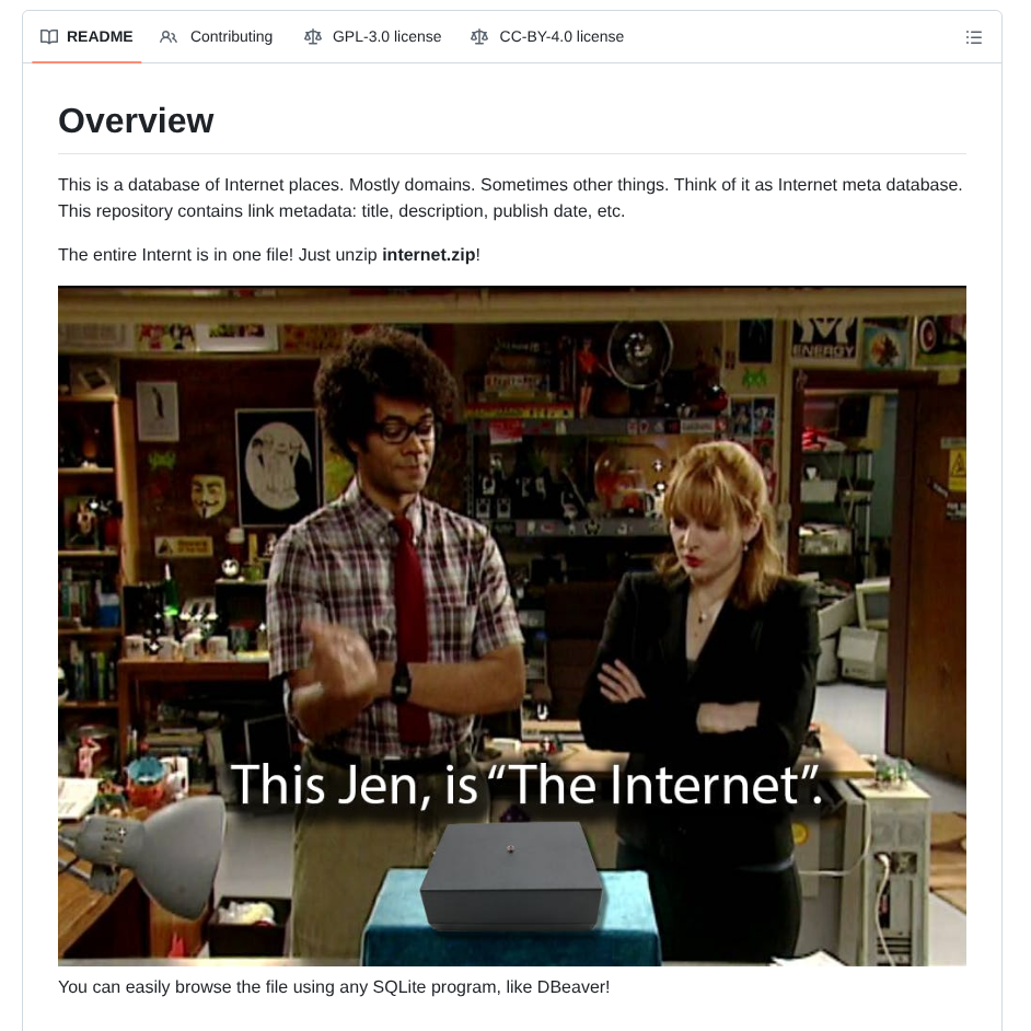 Rumca Js Internet Places Database screenshot