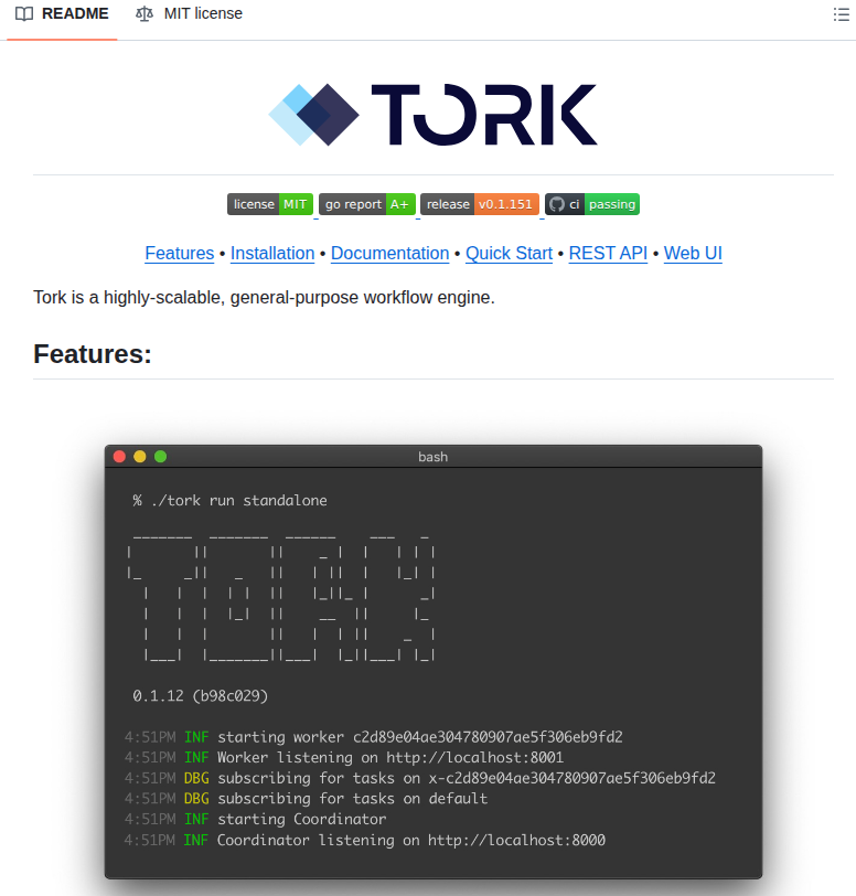 Runabol Tork screenshot