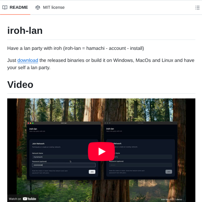 Rustonbsd Iroh Lan screenshot