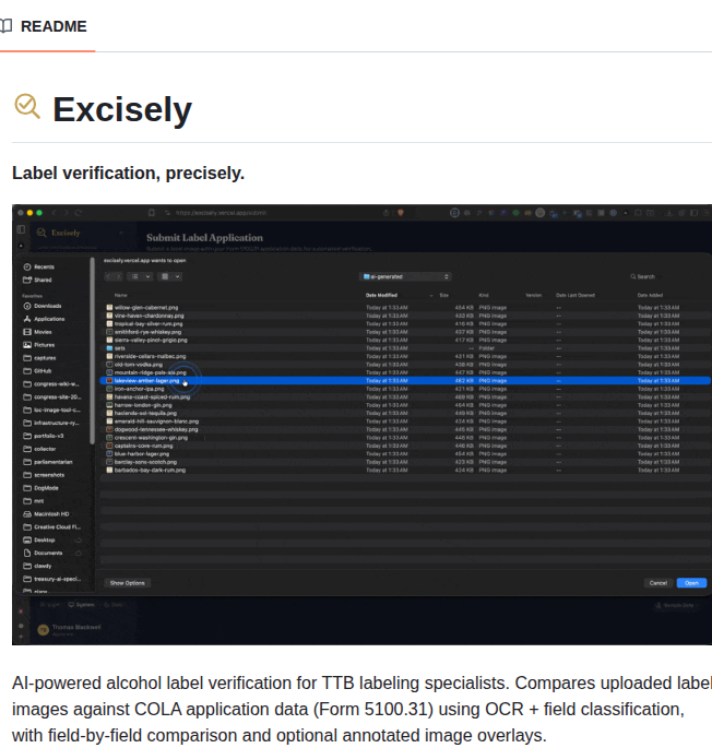 Ryparker Excisely screenshot