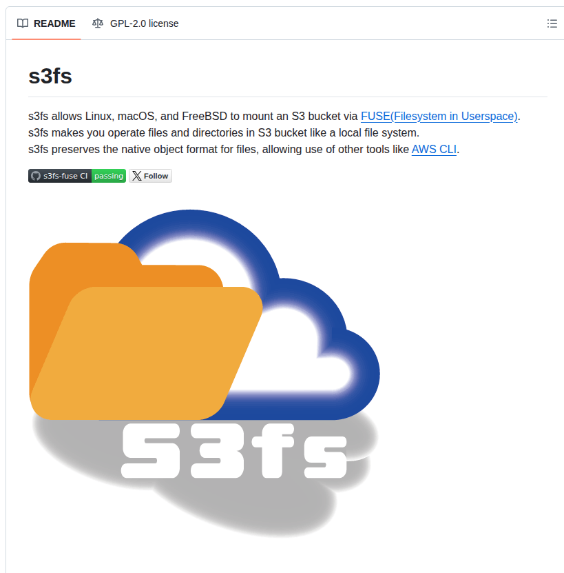 S3fs Fuse S3fs Fuse screenshot