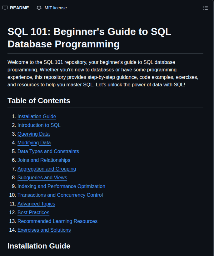 S Shemmee Sql 101 screenshot