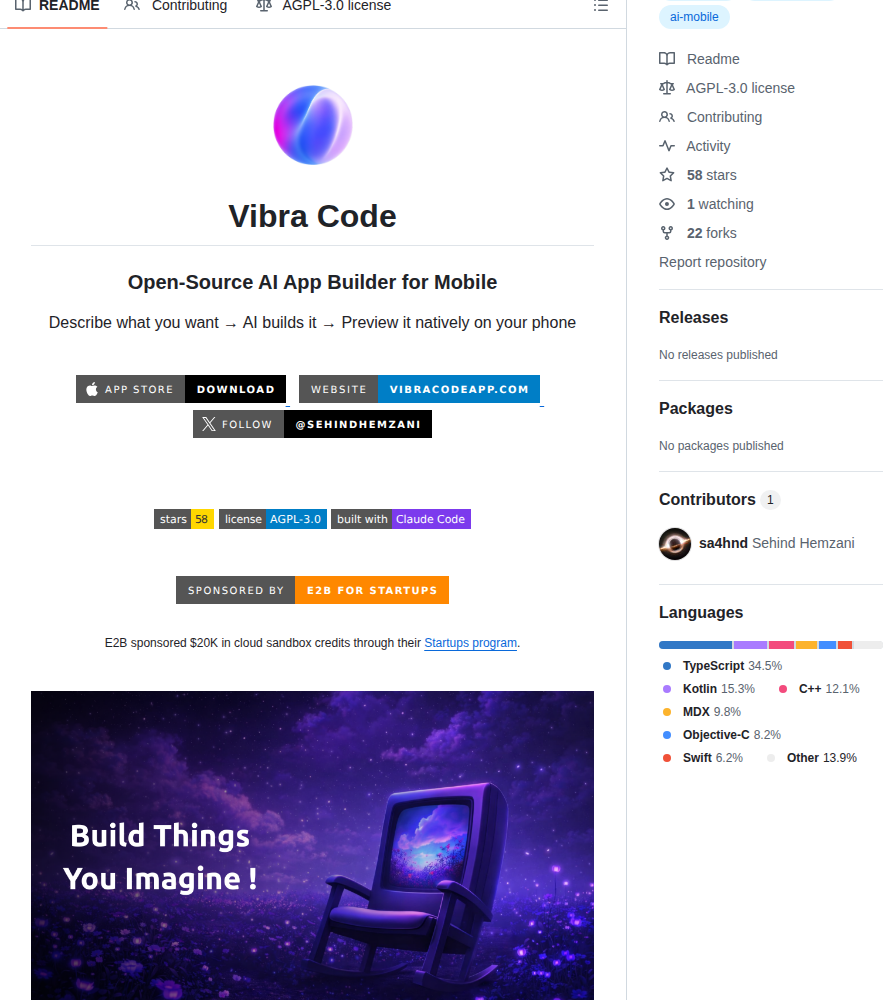 Sa4hnd Vibra Code screenshot