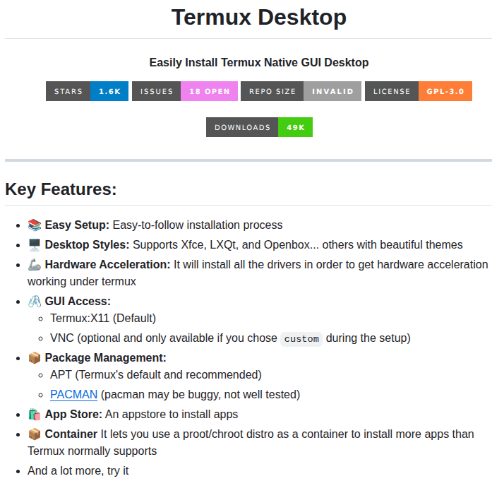 Sabamdarif Termux Desktop screenshot