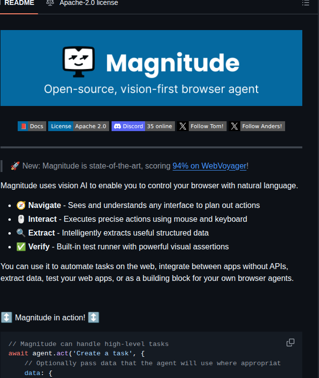 Sagekit Magnitude screenshot