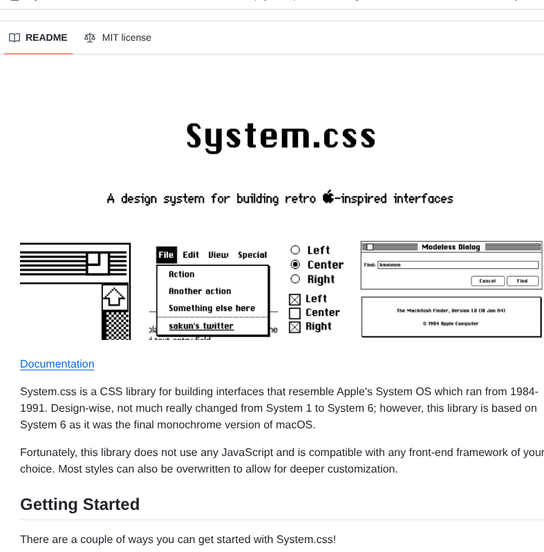 Sakofchit System.css screenshot
