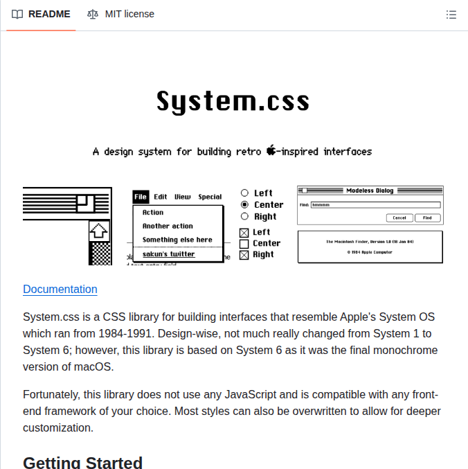 Sakofchit System.css screenshot