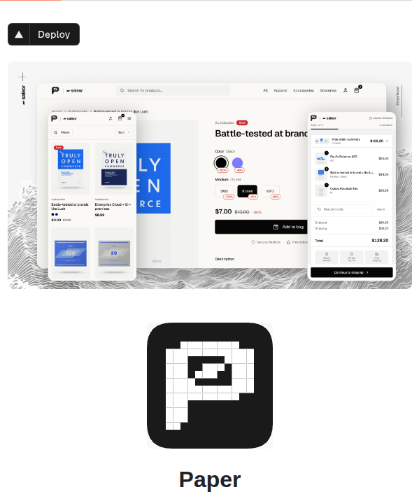 Saleor Storefront screenshot
