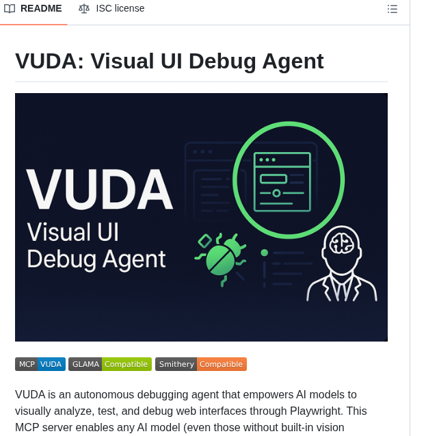 Samihalawa Visual Ui Debug Agent Mcp screenshot
