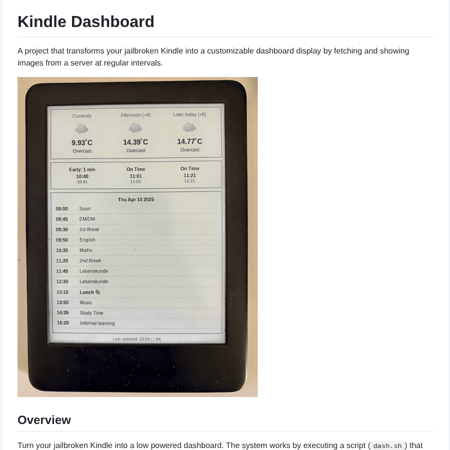 Samkhawase Kindle Dash Client screenshot