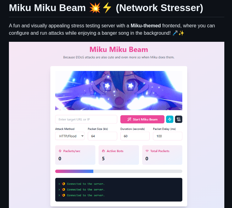 Sammwyy Mikumikubeam screenshot