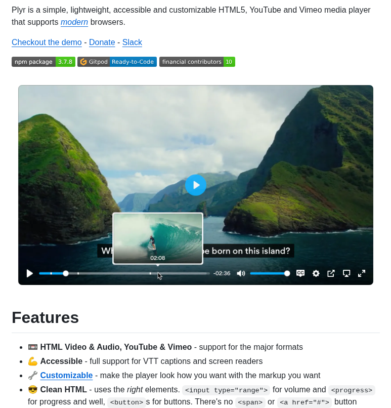 Sampotts Plyr screenshot