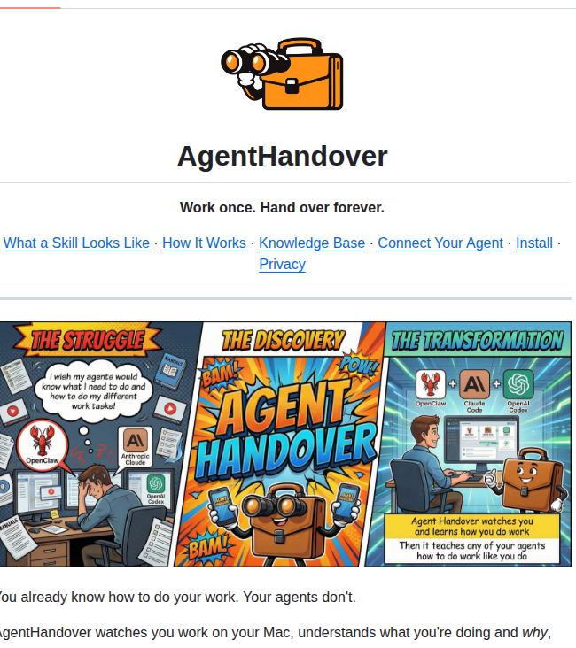 Sandroandric Agenthandover screenshot
