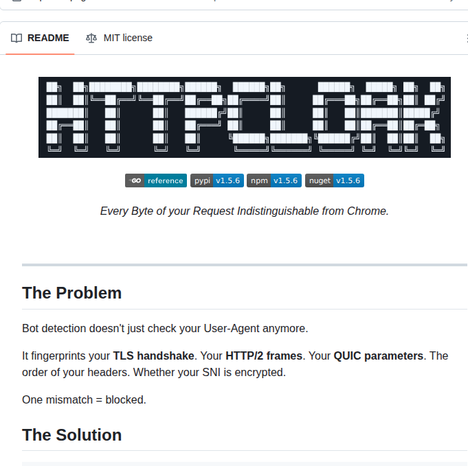 Sardanioss Httpcloak screenshot