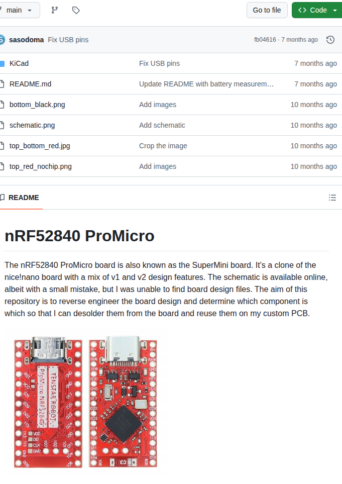 Sasodoma Nrf52840 Promicro screenshot