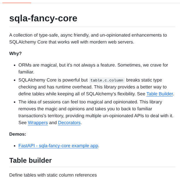 Sayanarijit Sqla Fancy Core screenshot