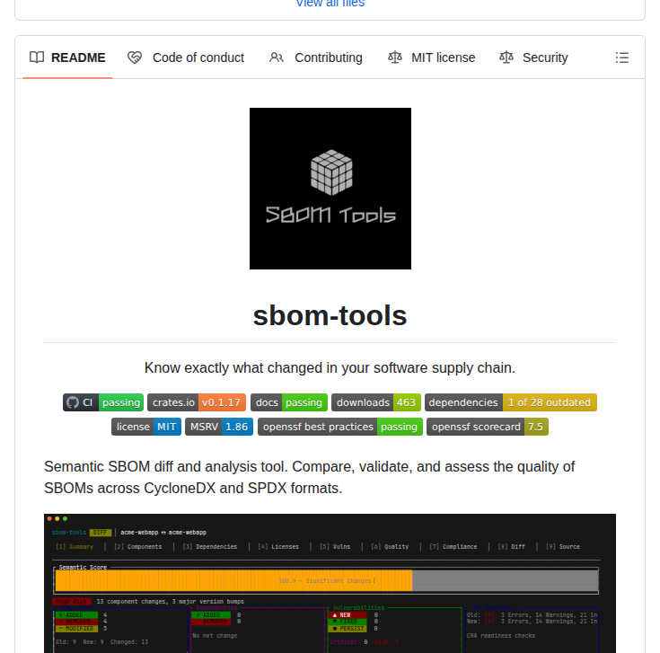 Sbom Tool Sbom Tools screenshot
