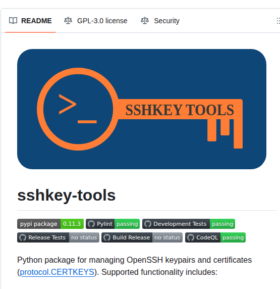 Scheiblingco Sshkey Tools screenshot