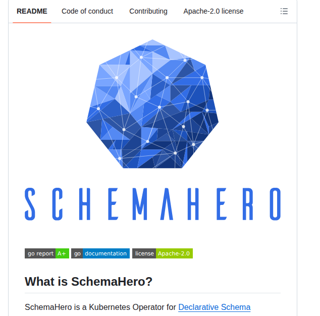 Schemahero Schemahero screenshot