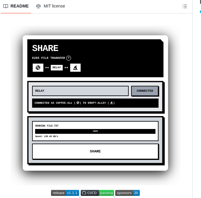 Schollz Share screenshot