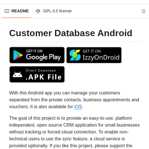 Schorschii Customerdb Android screenshot