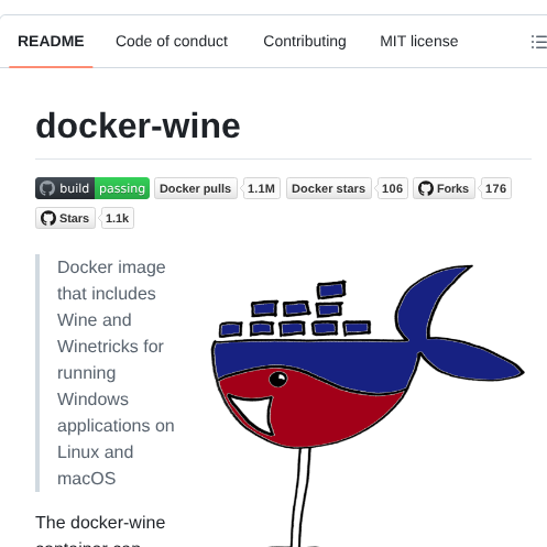 Scottyhardy Docker Wine screenshot