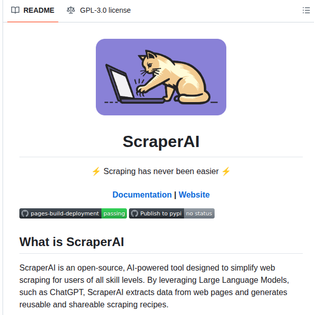Scraperai Scraperai screenshot