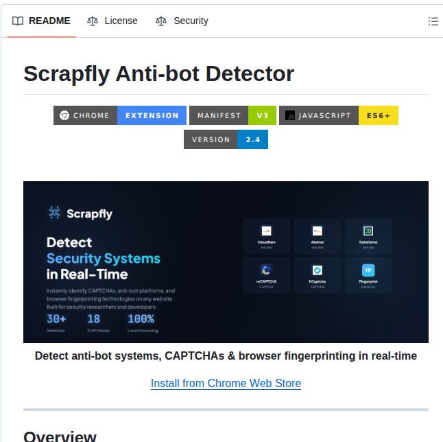 Scrapfly Antibot Detector screenshot