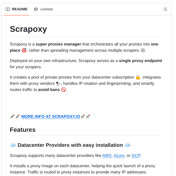 Scrapoxy Scrapoxy screenshot