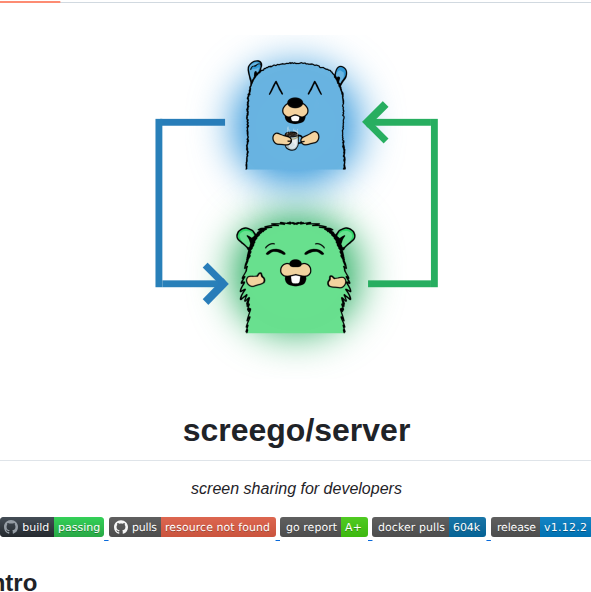 Screego Server screenshot